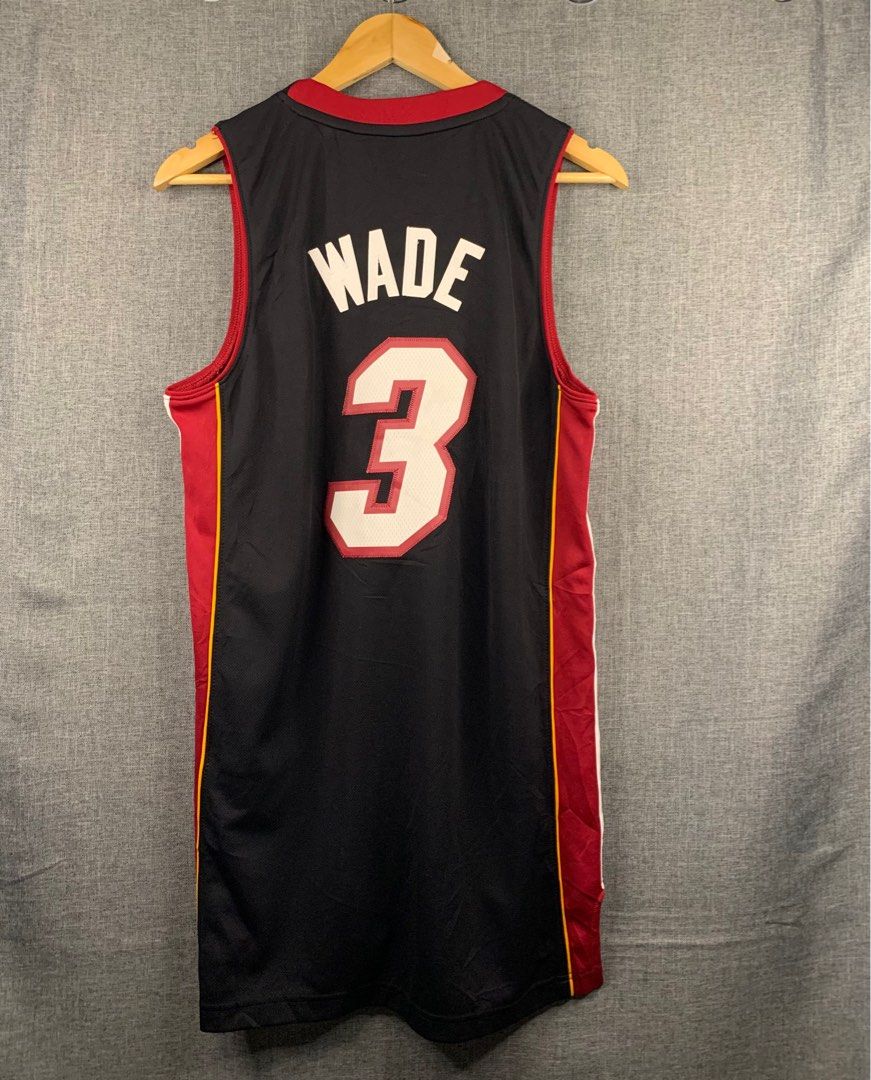 Miami Heat Dwayne Wade Adidas Basketball Jersey Black & Red Color Jersey  NBA Number 3 Men's Size 2XL XXL Free SHIPPING -  Denmark