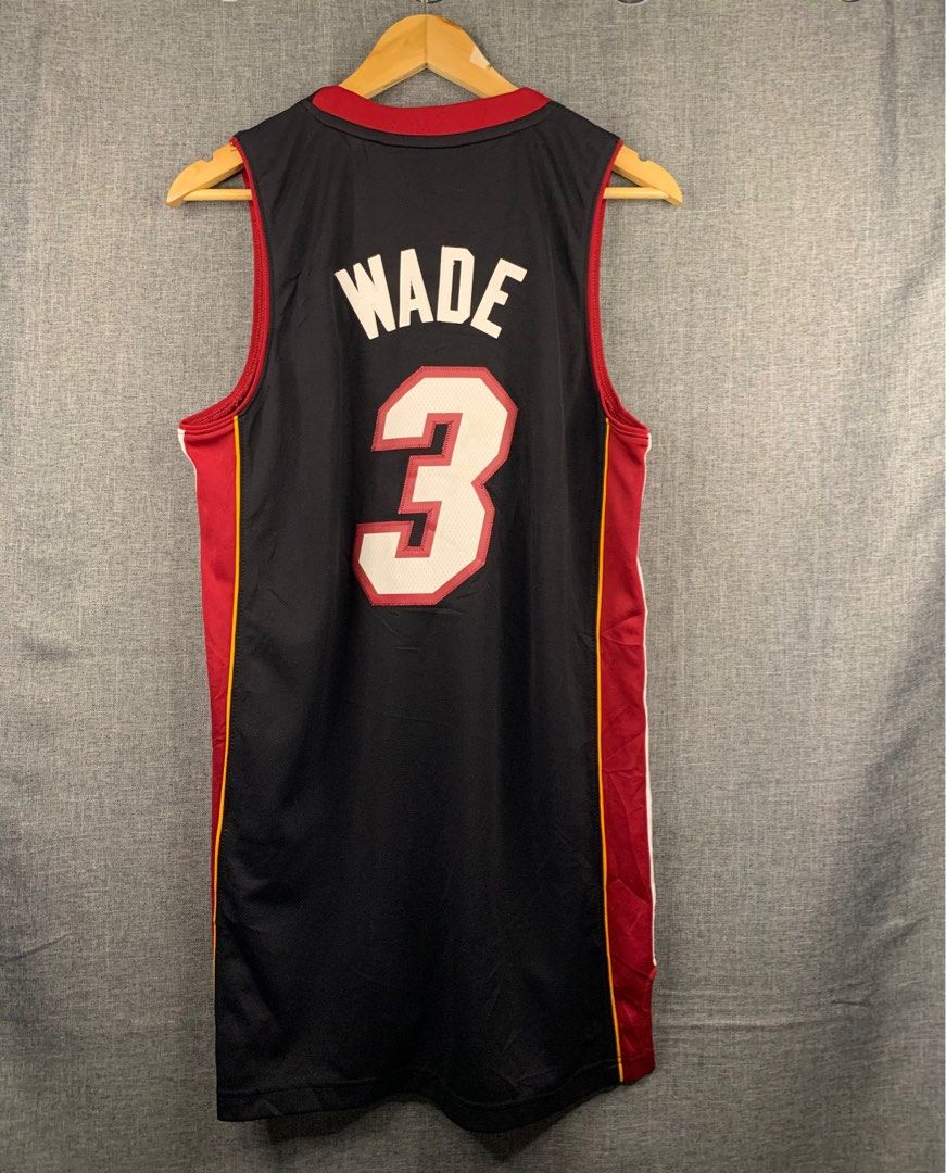 Dwyane Wade #3 Miami Heat Sewn Black Adidas Alternate Jersey Youth