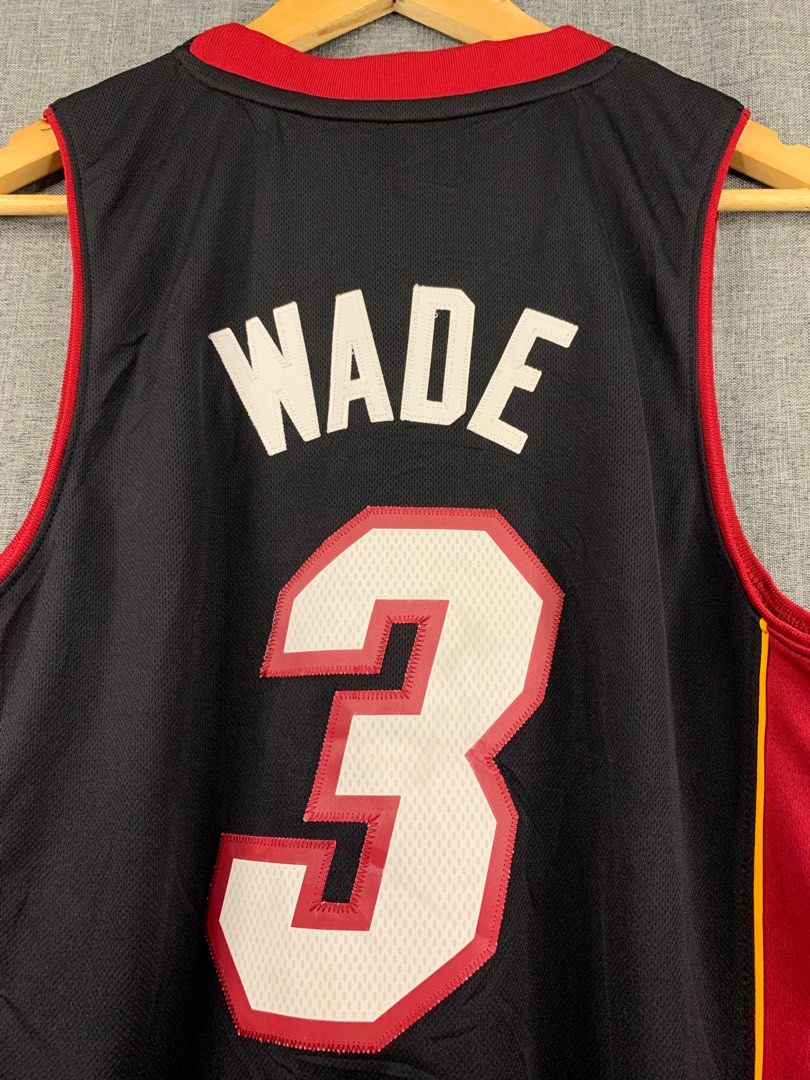 Dwayne Wade Miami Heat #3 Adidas Jersey Black Men's Size Small +2 NBA