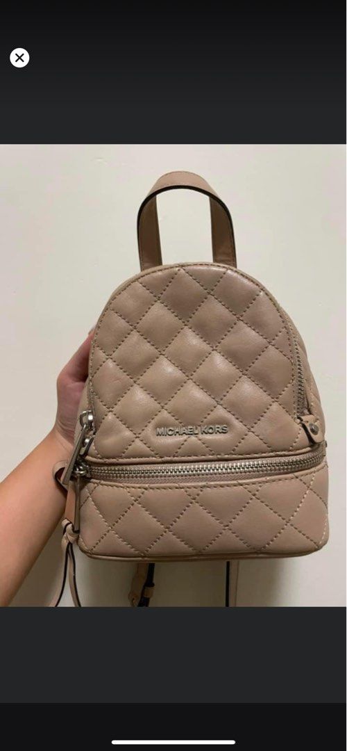 Michael kors rhea discount mini backpack black