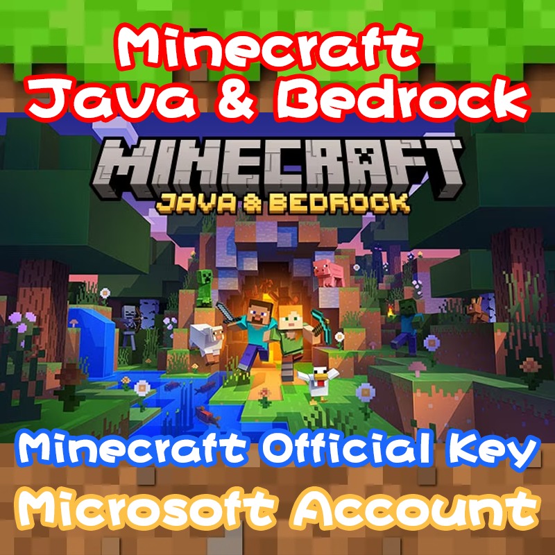 Minecraft Java + Bedrock Edition Original PC Key [Lifetime] (PC/Mac ...