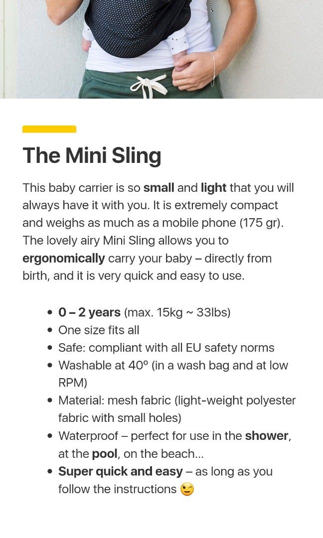 Mini monkey 2025 sling instructions