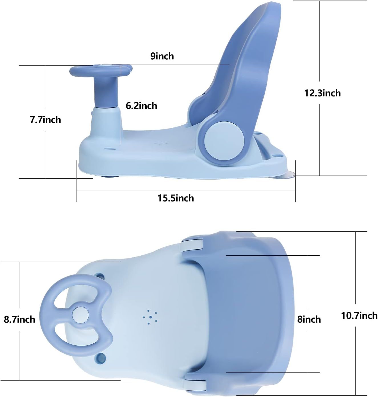 MoreFeel Baby Bath Seat,Baby Bathtub Seat for Baby Sit up Shower