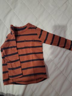 Mothercare long shirt kaos tangan panjang 9-12bulan