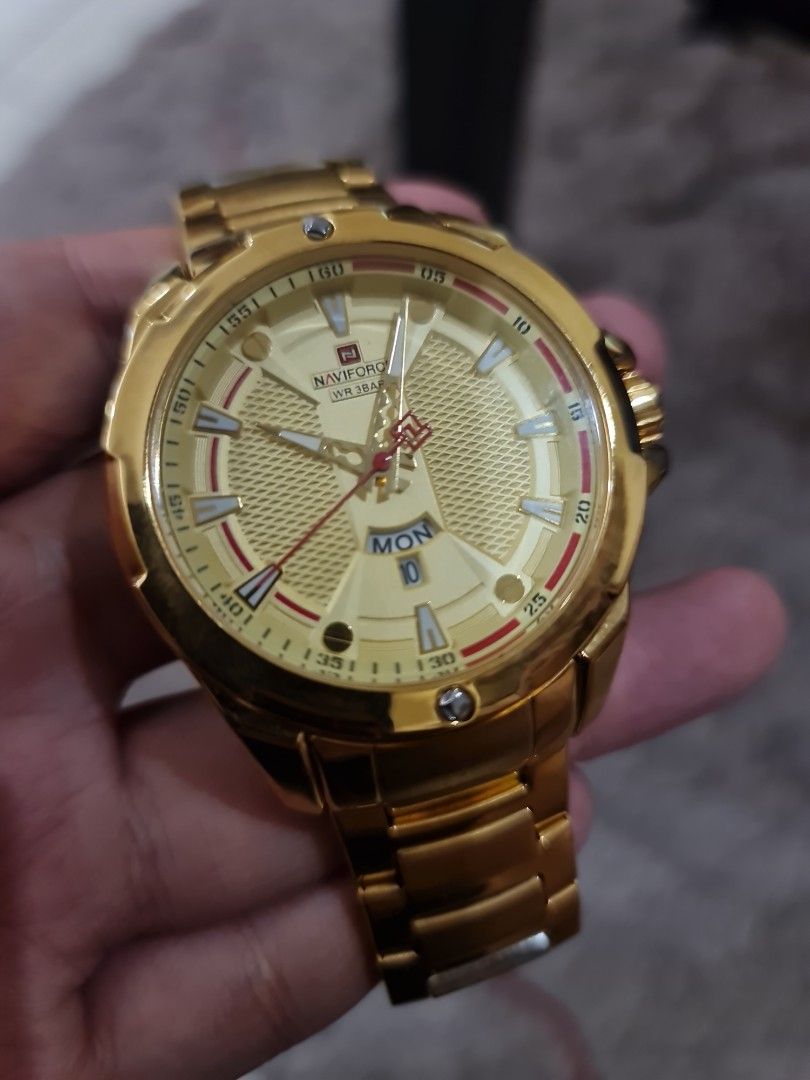 Naviforce watch deals gold original price