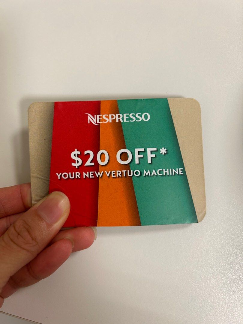 Nespresso Vertuo Machine 20 Voucher, Tickets & Vouchers, Vouchers on