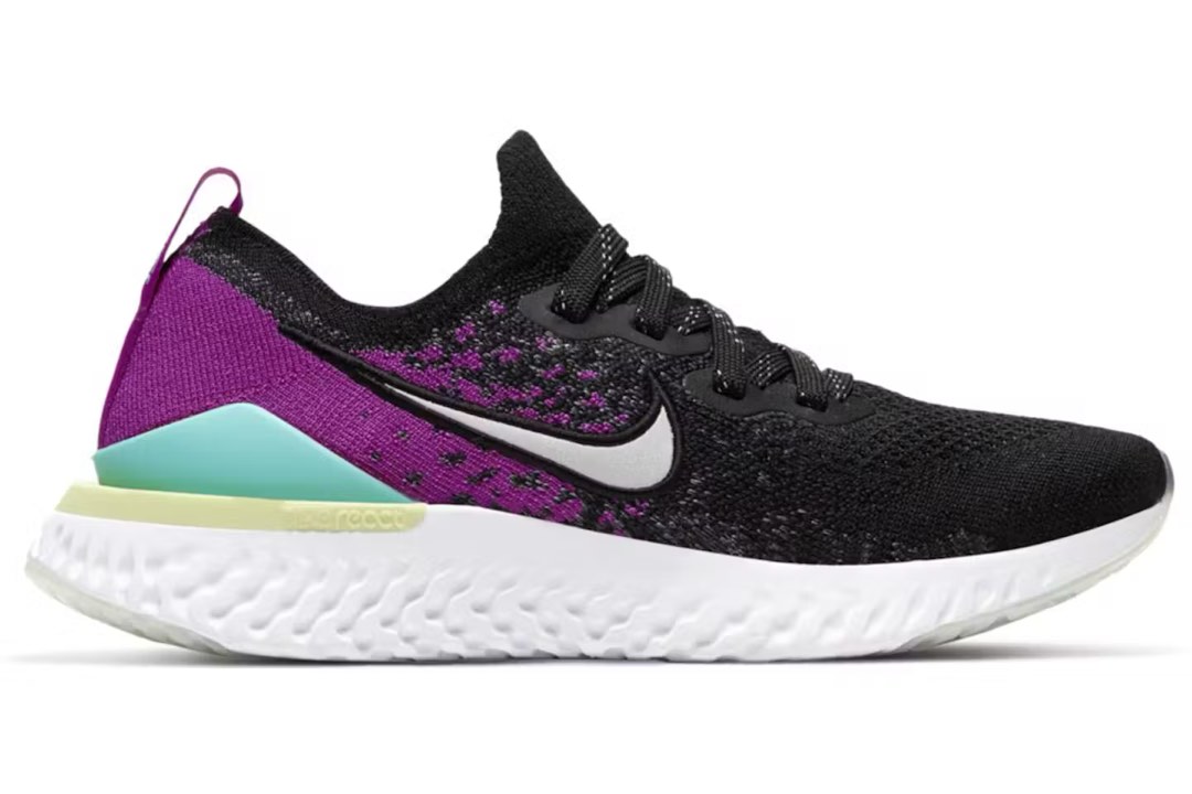 Nike epic react flyknit top 2 women's running shoes black