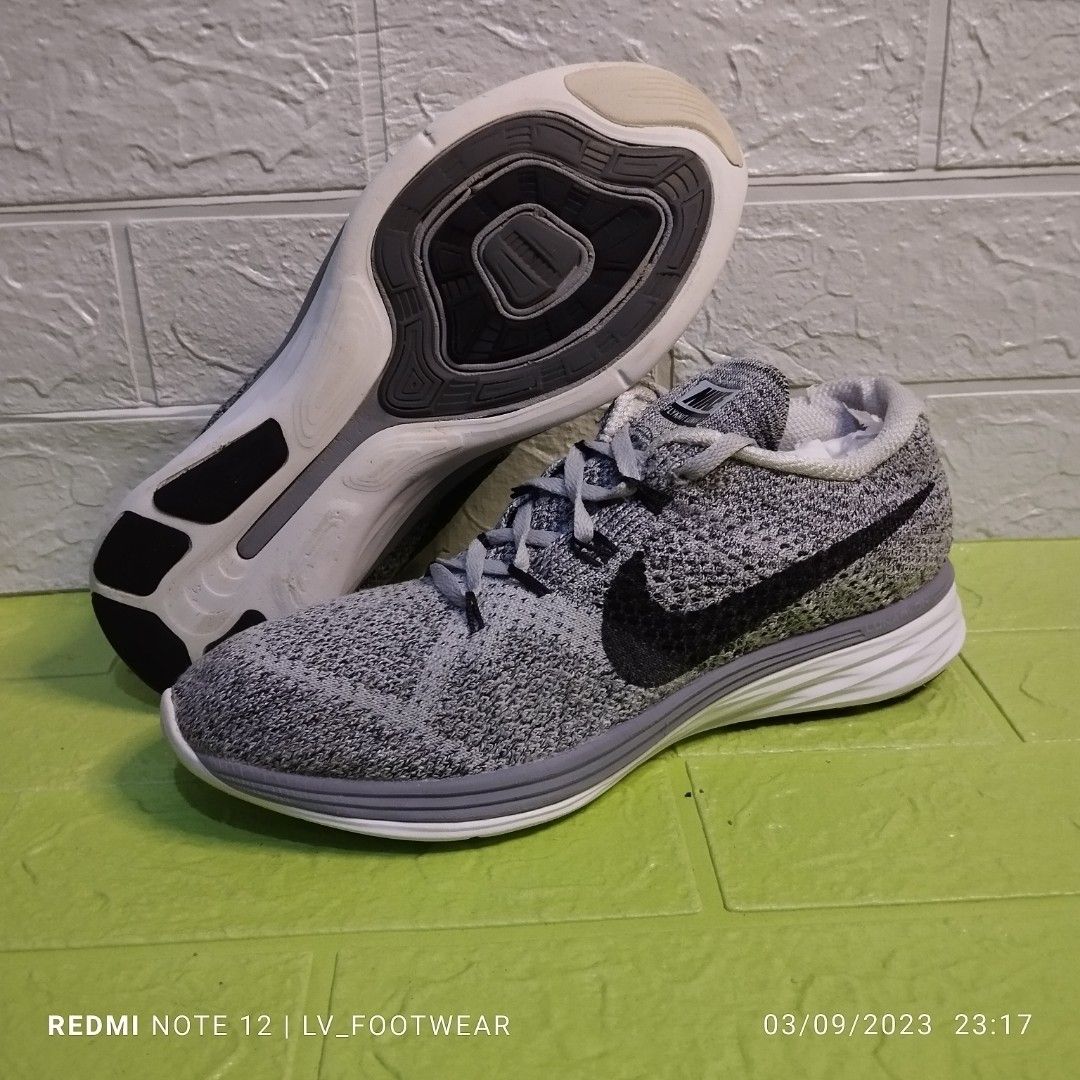 Nike flyknit lunar 3 in wolf grey hotsell
