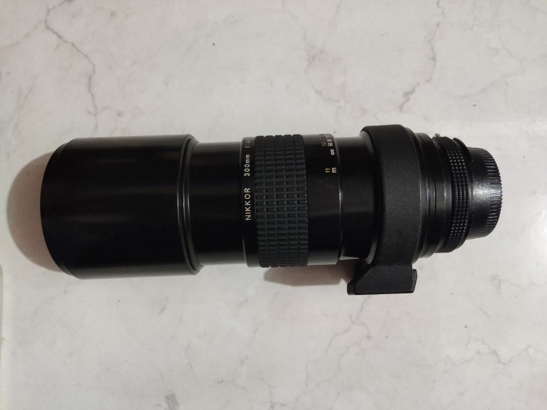 Nikon 300mm f4.5 (Category: Lens & Kits) located in Legazpi City. Submitted by fastpicksph (Listing ID 1253245596, Image 1). Description: For Sale!!! Nikon 300mm f4.5 Caution!!! This is a MANUAL FOCUS LENS! For Nikon Film Cameras Can Be used on Nikon DSLR's Can Be adapted/used in Mirrorless Cameras from Canon/ Sony/ Olympus/ Panasonic / Fujifilm/ Nikon/ etc basta may proper adapter Lens Hood works Tripod Collar works no issue Focusing No issue No