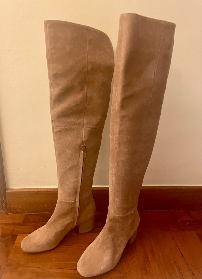 Nine west over outlet the knee suede boots