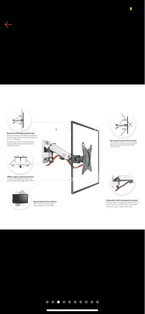 NORTH BAYOU NB F120 wall mount, Computers & Tech, Parts & Accessories ...