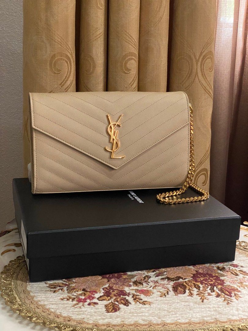 Ysl wallet on a chain sale new arrivals
