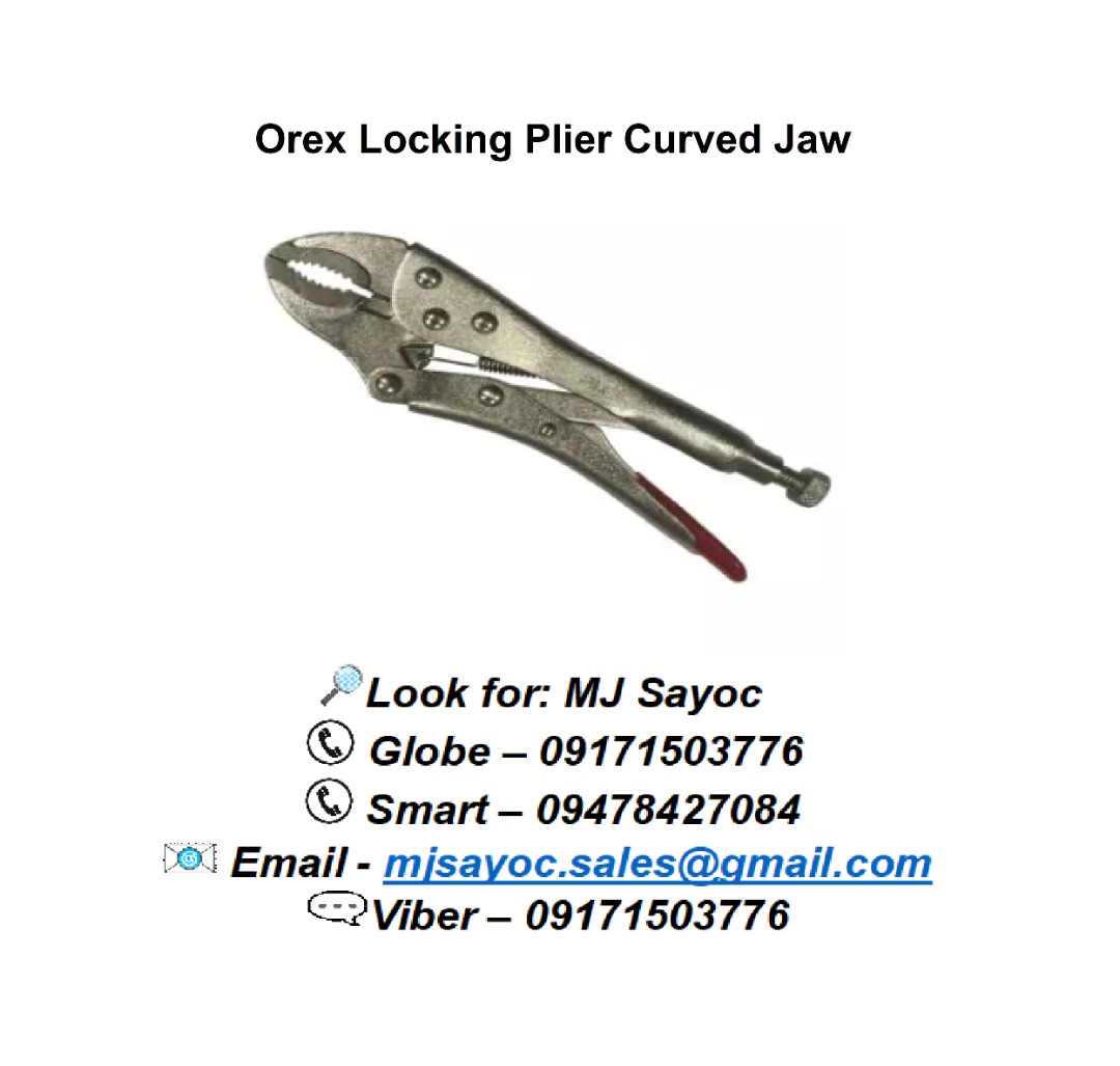 Orex Locking Plier Curved Jaw, Commercial & Industrial, Construction ...