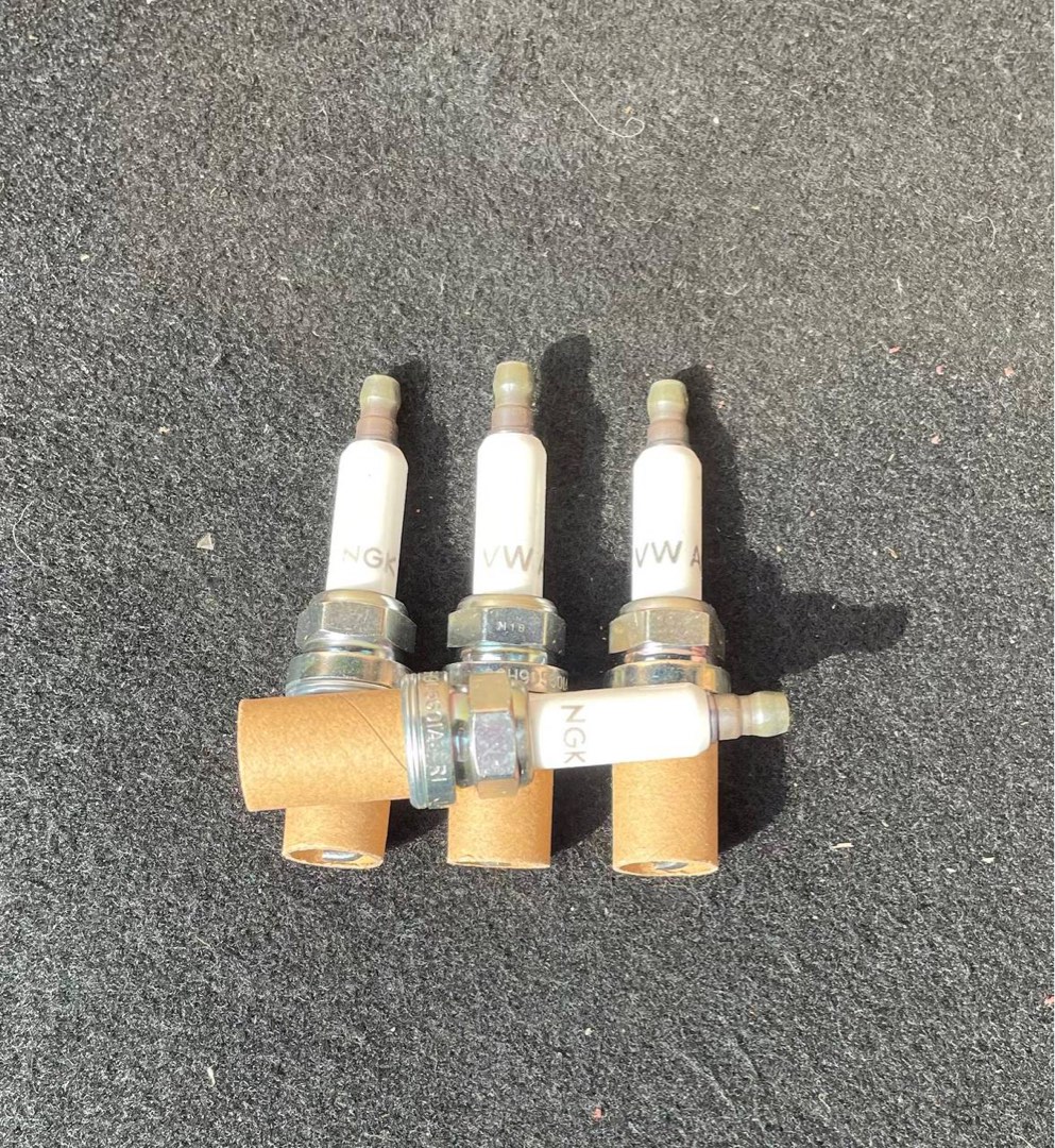 Original spark plugs for Older generation VWAG Mk5/Mk6, Car Accessories, Accessories on Carousell
