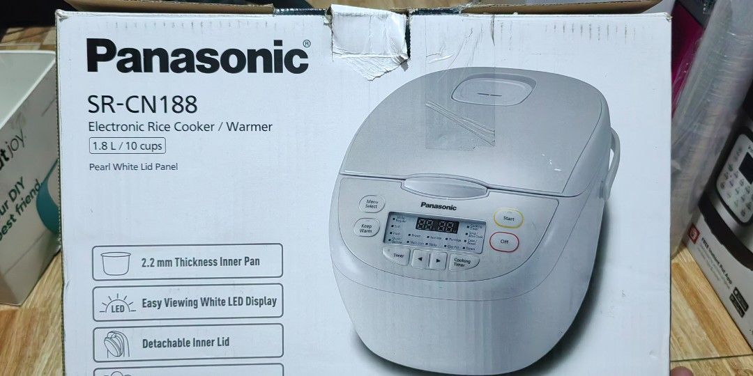 Panasonic Rice Cooker 10cups (Category: Cookers) located in Taguig. Submitted by gongolly2007 (Listing ID 1253244409, Image 1). Description: Panasonic Rice Cooker model: SR-CN188 10Cups 220v pick up in Taytay,Rizal or Taguig City.