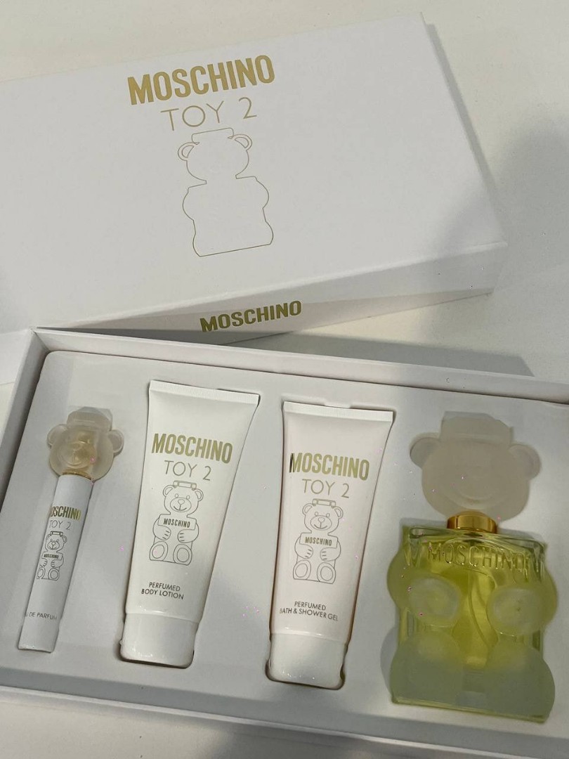 Moschino Toy 2 Set For Women Eau De Parfum 100ml + Mini Travel 10ml +
