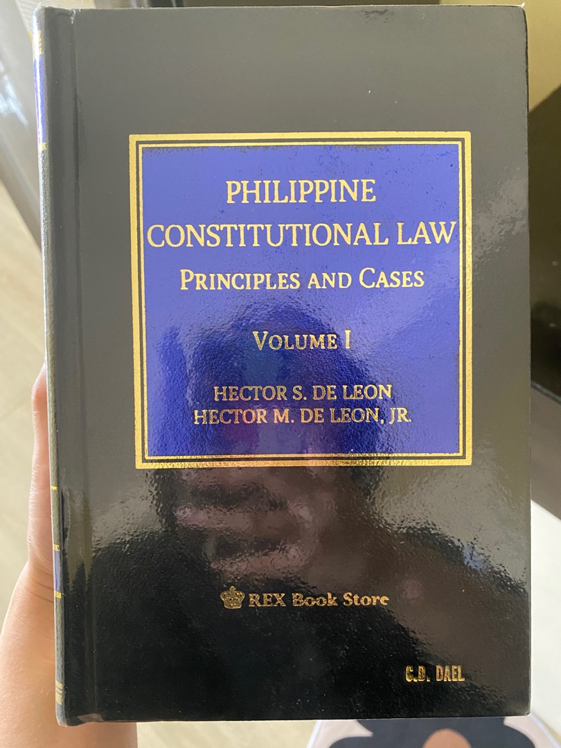 Philippine Constitutional Law Vol. 1 by de Leon on Carousell