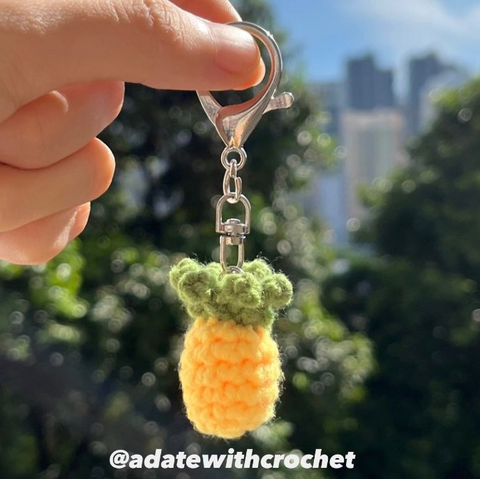 Pineapple keychain bulk cheap