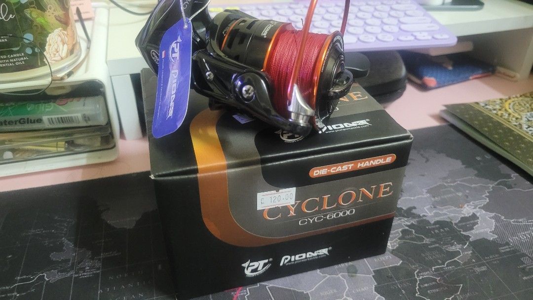 Pioneer Fishing Spinning Reel Cyclone CYC-6000, Sports Equipment