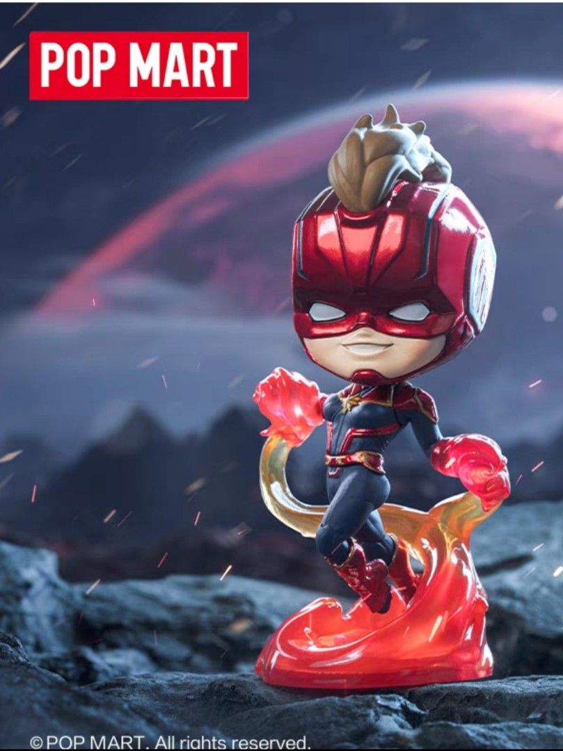 若者に人気のブランド POPMART MARVEL INFINITY SAGA AWAKEN CAPTAIN MARVEL BINARY アメコミ