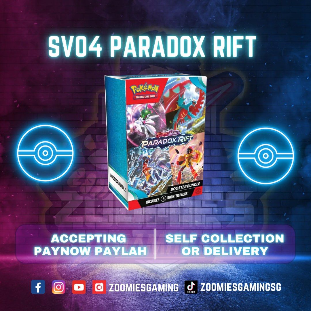 PO]Pokemon TCG Paradox Rift Booster Bundle Case, Hobbies & Toys, Toys &  Games on Carousell