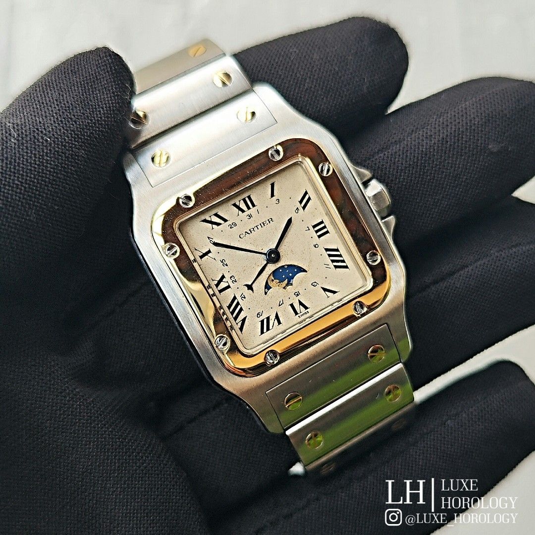 Cartier santos galbee moonphase online