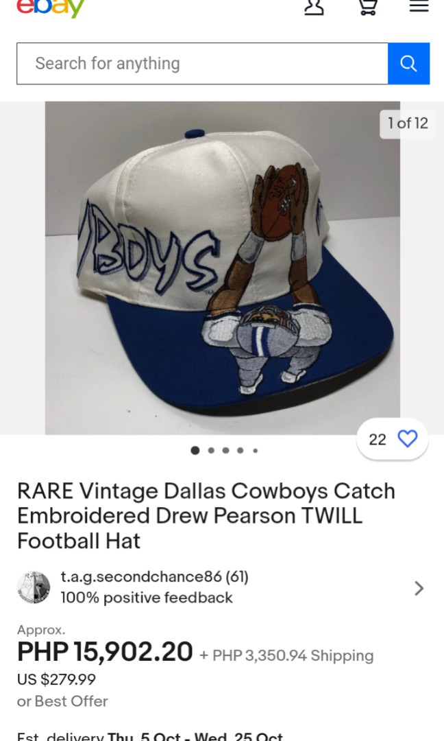 Accessories, Vintage Drew Pearson Los Angelos Dodgers Graffiti Snapback Hat  Twill