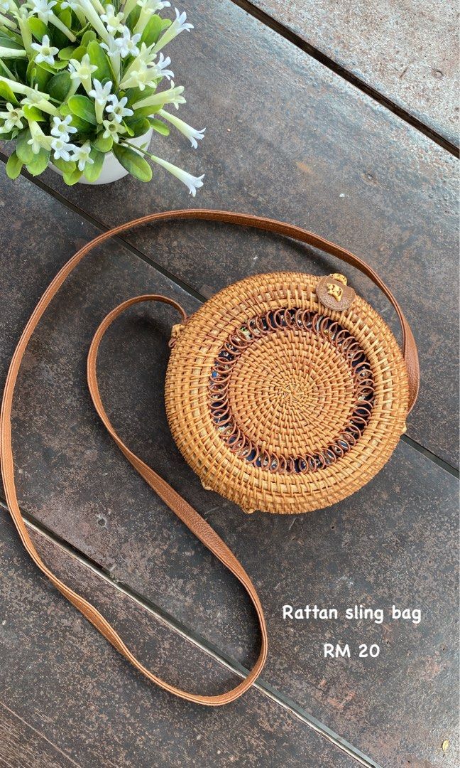 Rattan hotsell sling bag