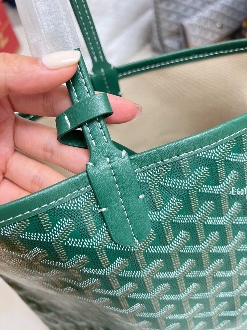 💚Real shot Goyard Green Medium Tote, Women's Fashion, Bags & Wallets, Tote  Bags on Carousell