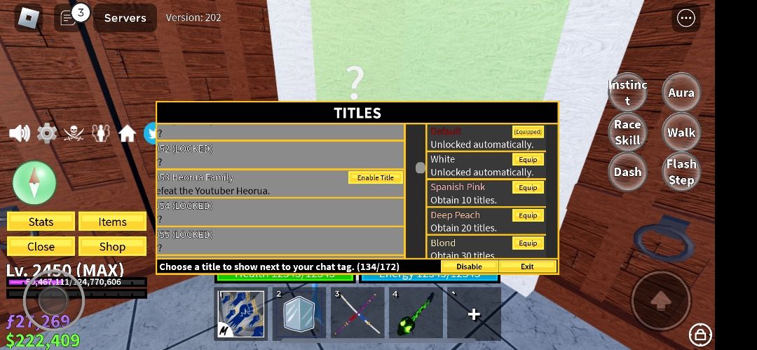 Blox Fruits - How to equip Titles [UPDATE 12]