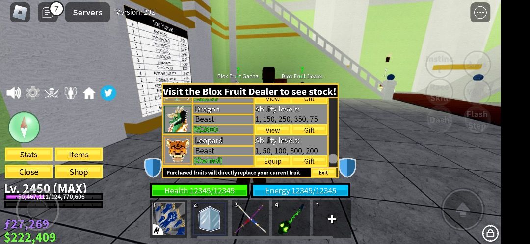 i spun a fruit and got leopard first try today : r/bloxfruits