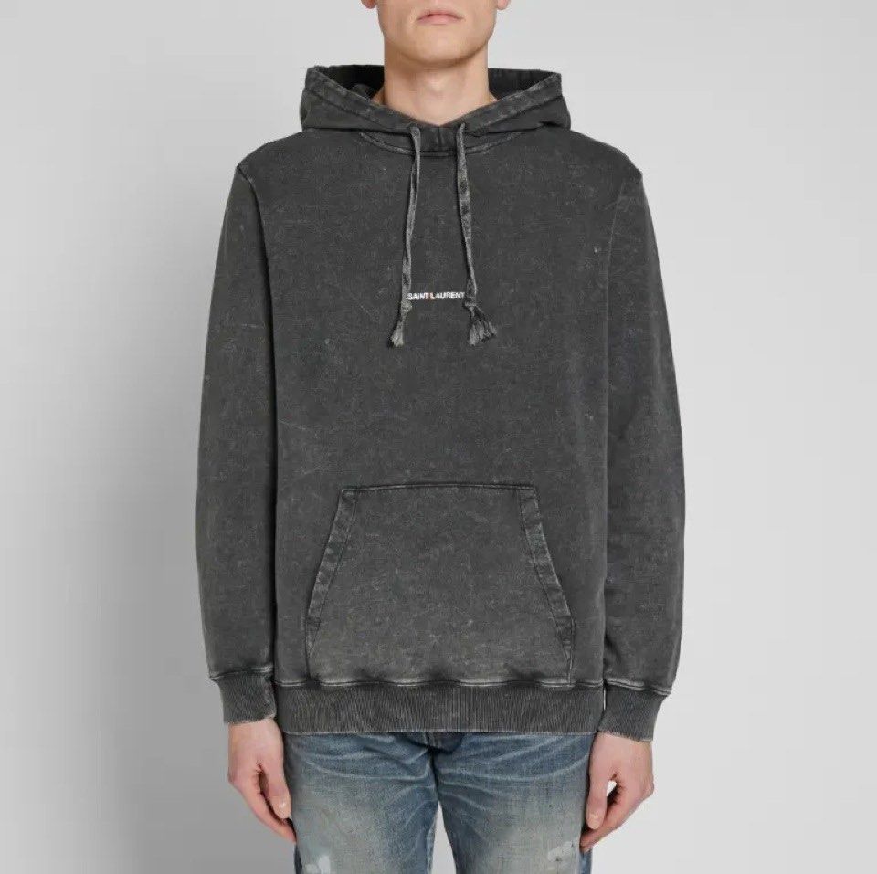 Saint laurent washed hoodie on sale