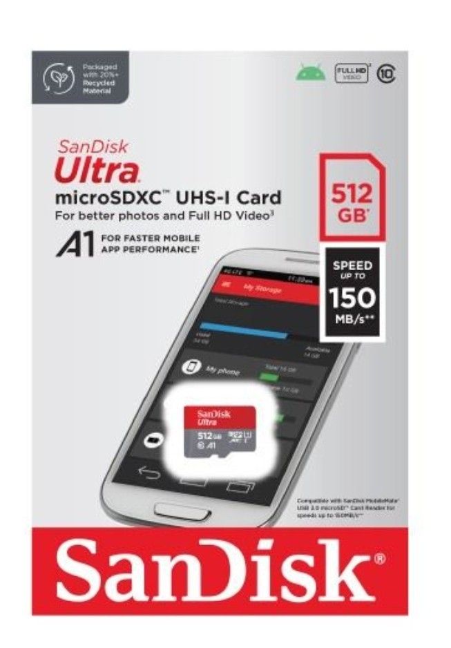 Sandisk 512gb sales sd card