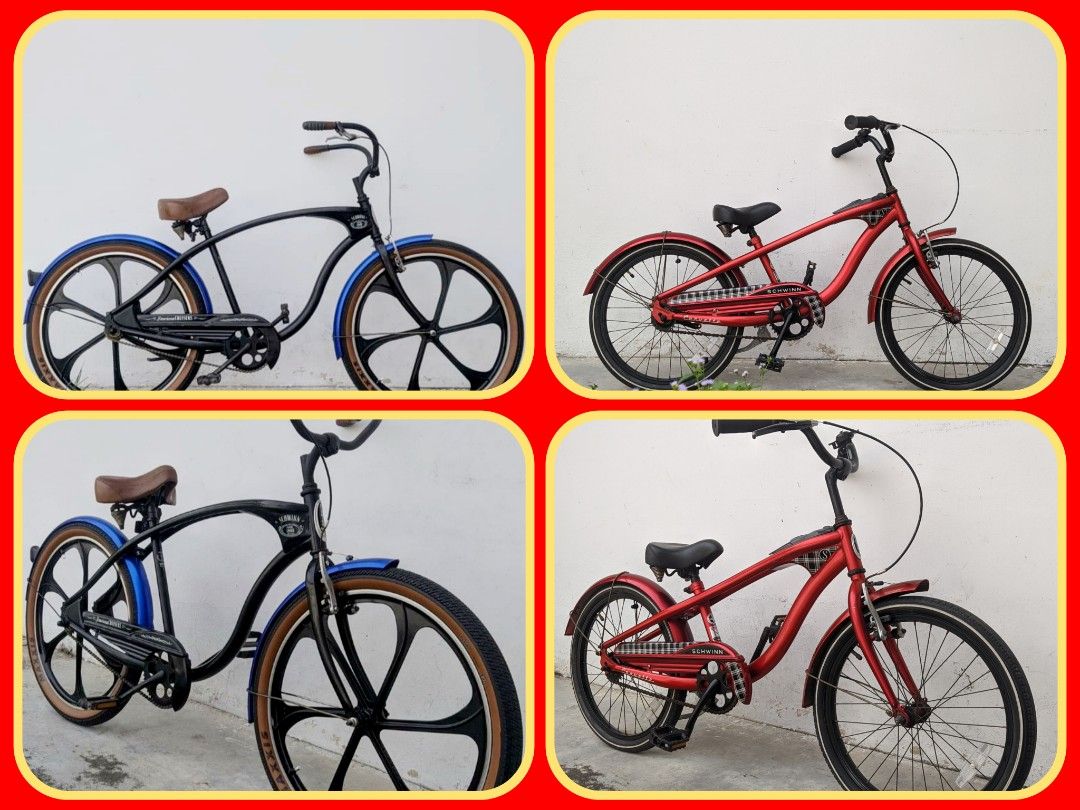 SCHWINN CORVETTE CRUISER BEACH ROAD BIKE BASIKAL BICYCLE TUA
