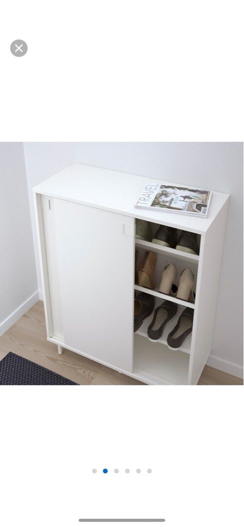 Shoe cabinet MACKAPAR Shoe cabinet storage White 80 35 102 Furniture Home Living Furniture Shelves Cabinets Racks on Carousell