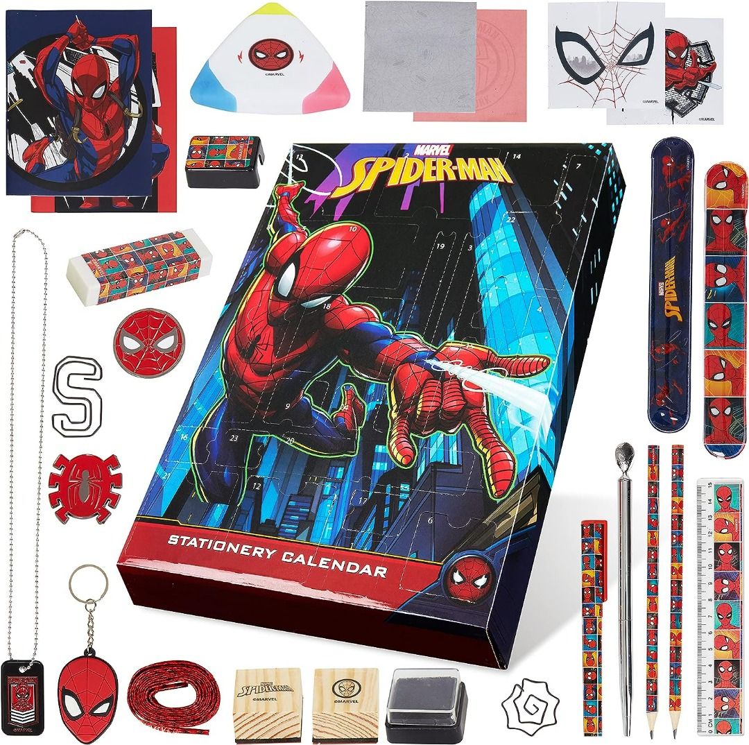Spiderman Advent Calendar, 興趣及遊戲, 玩具 & 遊戲類 Carousell