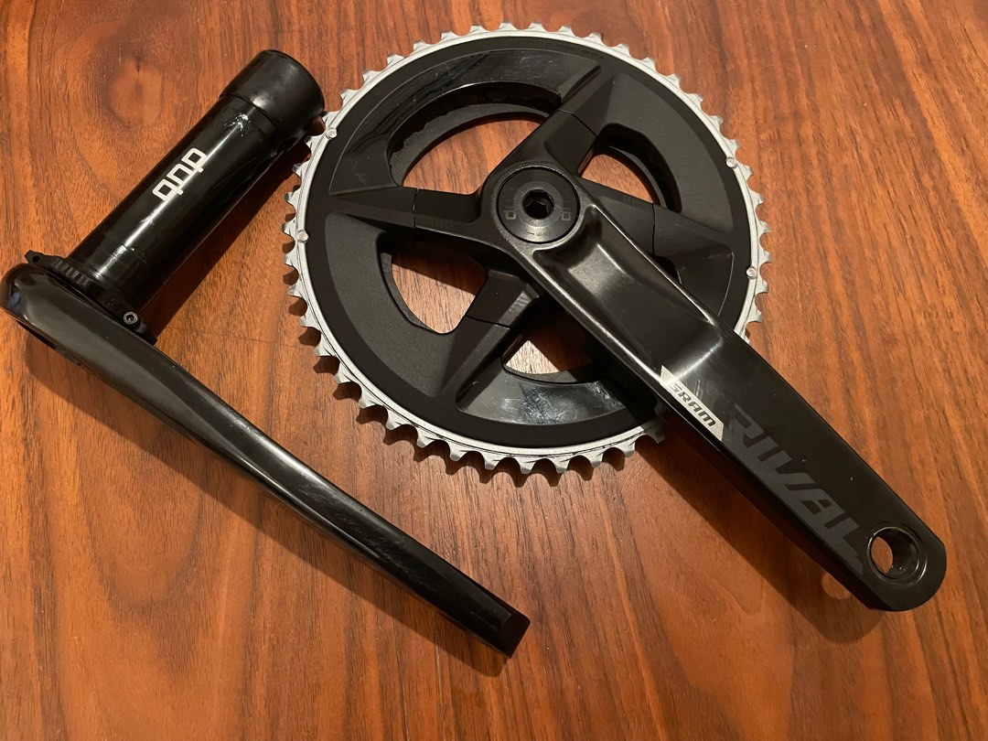 SRAM Rival Dub Crankset 165mm 46/33T - 12-Speed, 2x, For Road & Gravel Bikes, Aluminum