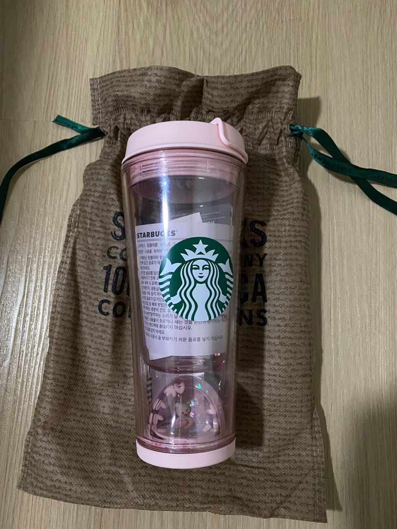 Starbucks Pink Tumbler, Furniture & Home Living, Kitchenware