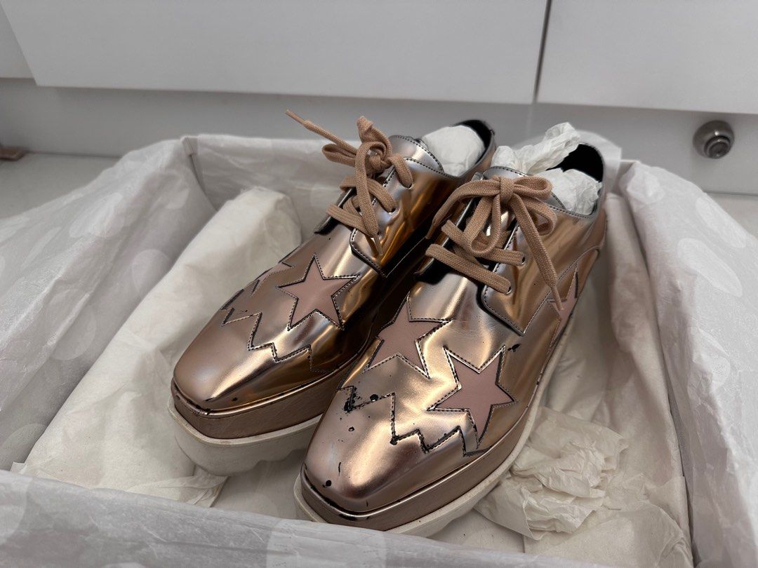 Stella mccartney rose gold shoes sale