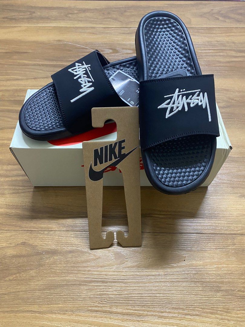 Claquette nike shop x stussy