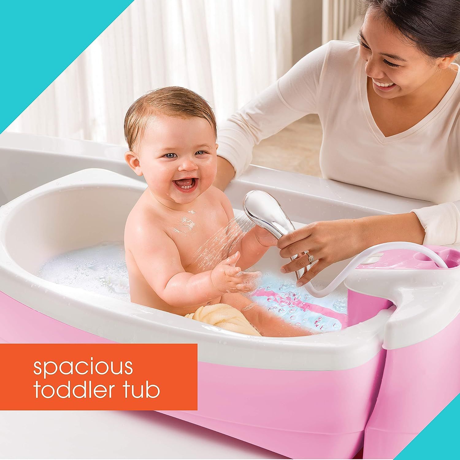 Summer Lil Luxuries Whirlpool Bubbling Spa Shower Pink