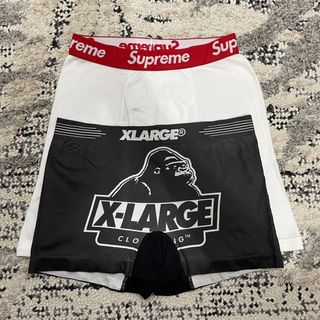 Supreme x Hanes Boxer Briefs Underwear Black Size L Large Authentic 4 -  Pack