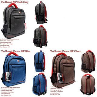 Tas Kanvas Ransel Super MP Laptop