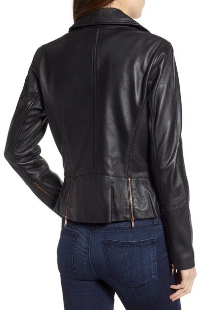 Lizia leather hot sale biker jacket
