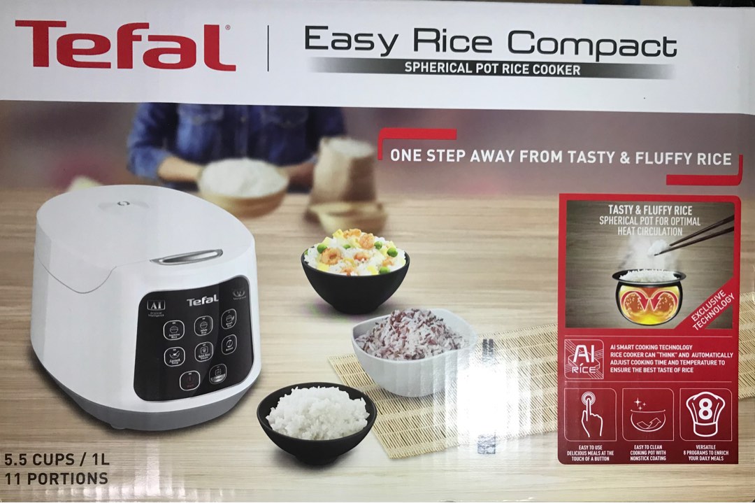 Tefal Easy Rice Compact Spherical Pot Rice Cooker, TV & Home Appliances
