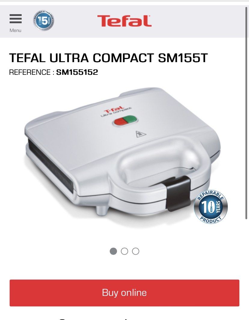 tefal sandwich maker, TV & Home Appliances, Kitchen Appliances, Ovens