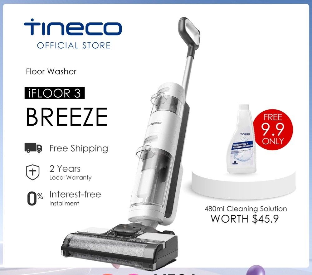 Tineco - IFLOOR 3 Plus - wet & dry Floor Cleaner - Rechargeable