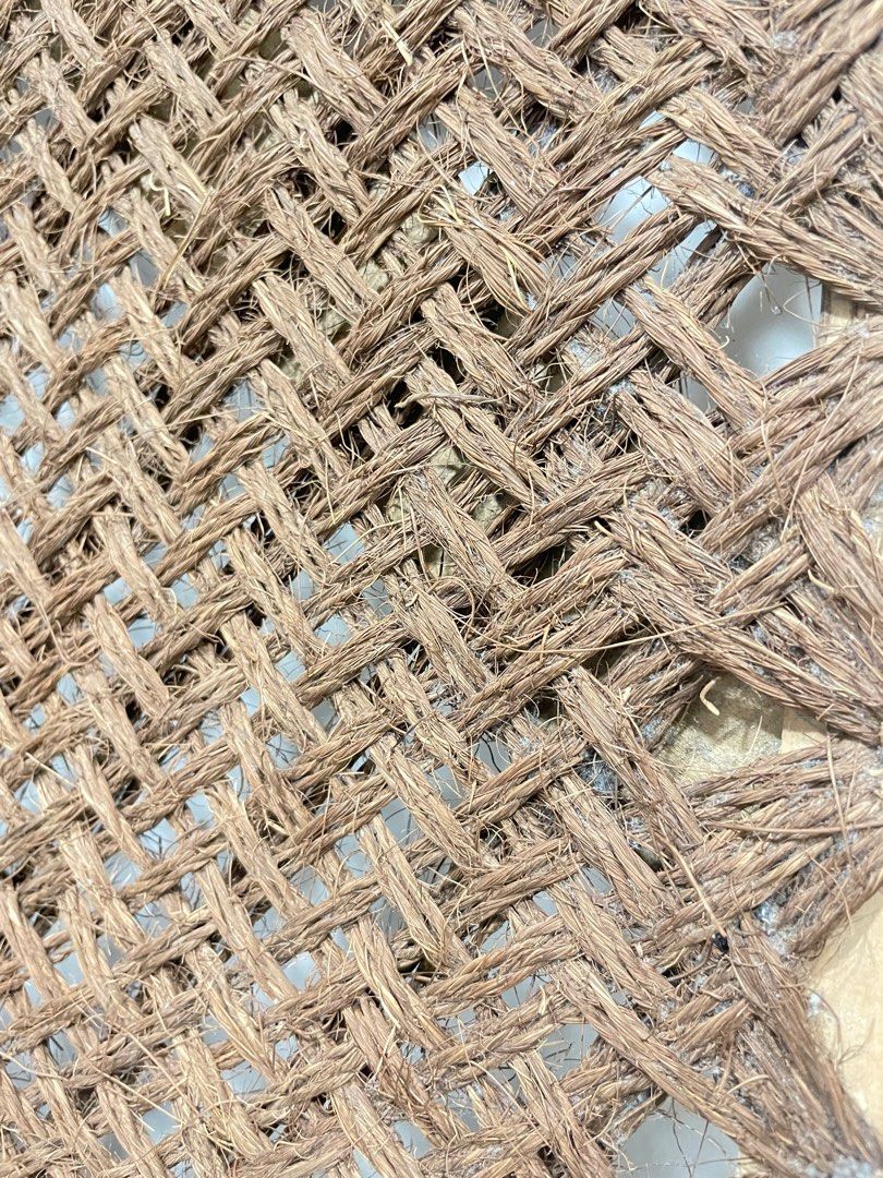 Traditional 100 hand made wooden bed frame strung with crisscross coir