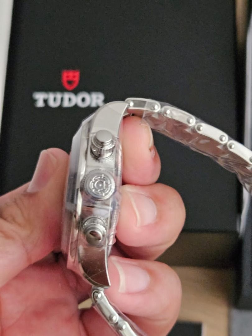 Tudor Black Bay Chronograph White 79360 41mm Auto, Luxury, Watches on