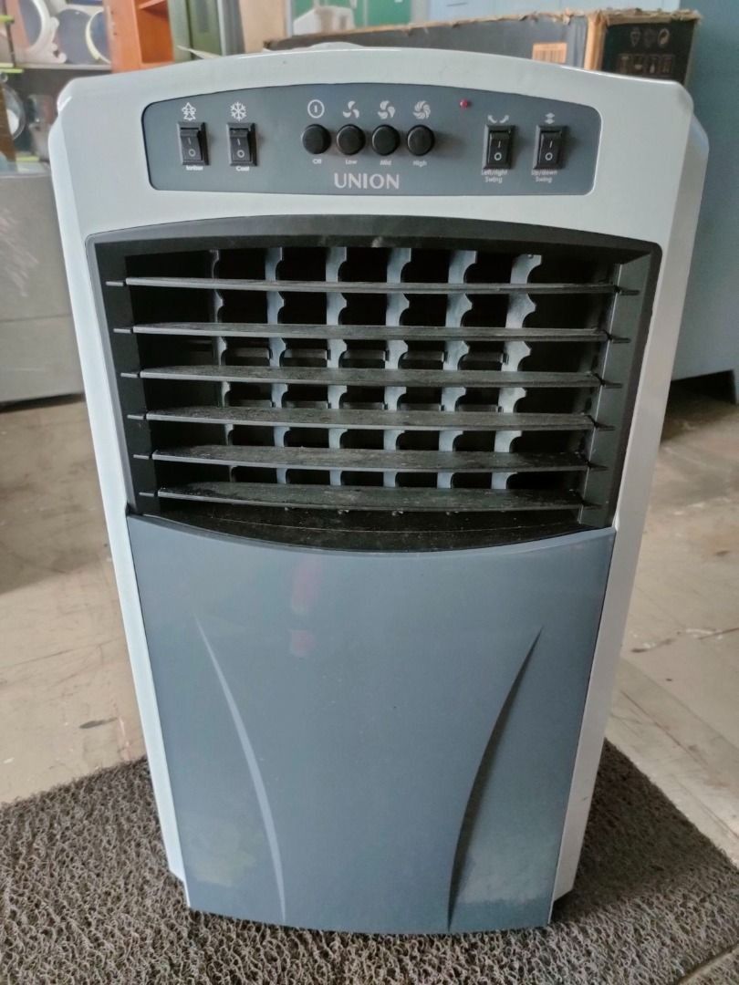 UNION AIR COOLER (Category: Air Conditioning and Heating) located in San Pedro. Submitted by cgi.saversplustrading (Listing ID 1253169906, Image 2). Description: UNION AIR COOLER 📌 LAST PIECE AVAILABLE ‼️ Grab it now ‼️ 📌 SALE‼️ SALE‼️ SALE‼️ 📌 BEFORE : Php 3,000 📌 NOW : Php 2,500 📌 Model : UGAC-004 📌 Description 7.0 L PERFECT TIMING AIR COOLER 📌 Dimension (LxWxH): 305x394x724mm 📌 Wattage (min/max): 60W/65W 📌 "First to pay" basis 📌 Colo